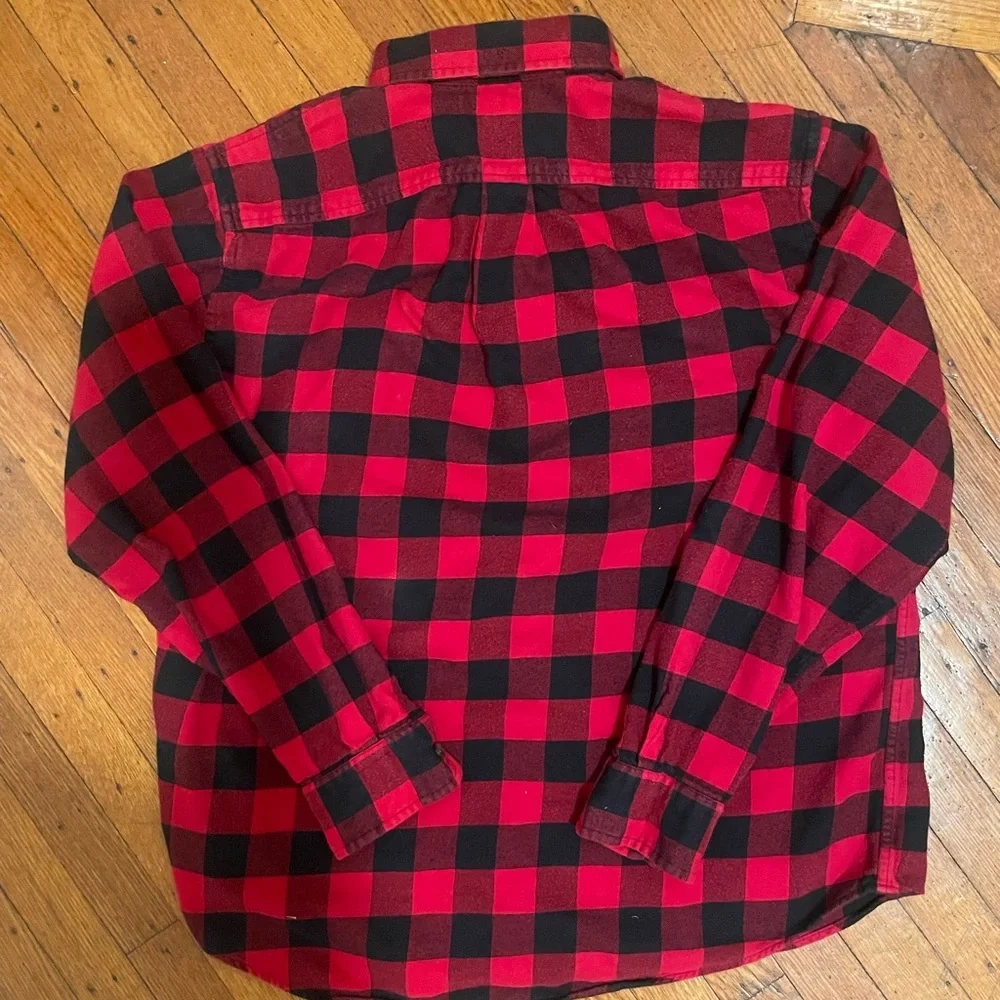 Lands' End Men's Traditional Fit Flagship Flannel Shirt - Picture 5 of 7